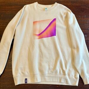 Beige Graphic Crewneck Sweater from Stripe Sessions 2024 in San Francisco